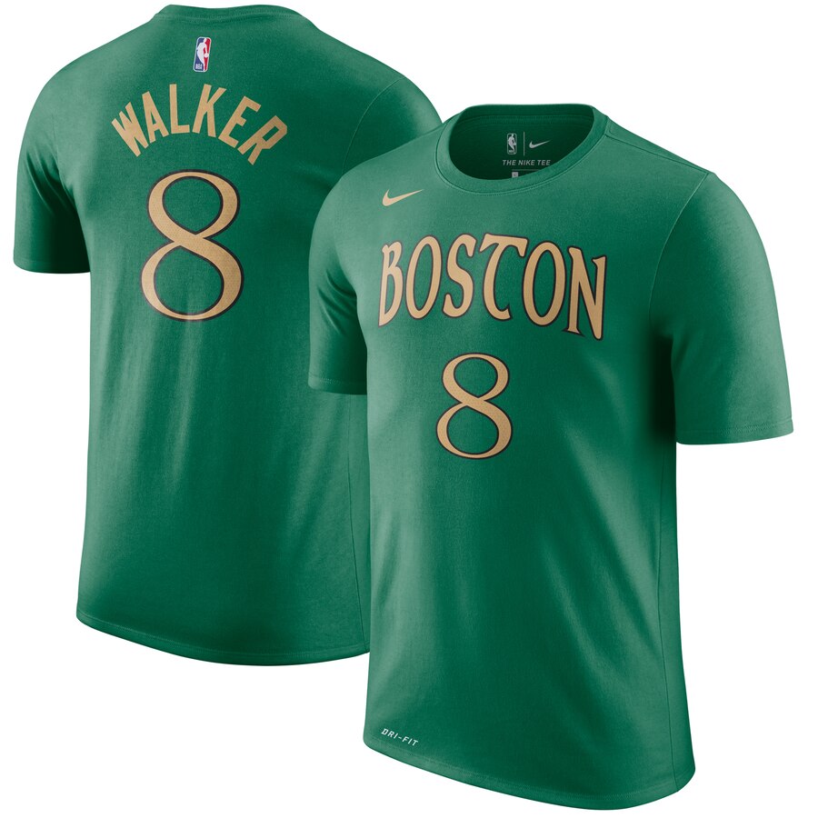 Men 2020 NBA Nike Kemba Walker Boston Celtics Green 201920 City Edition Name  Number TShirt->nba t-shirts->Sports Accessory
